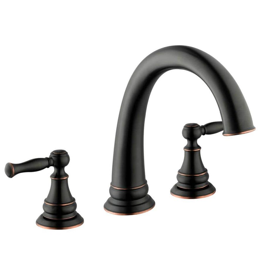 Glacier Bay Fairway 2-Handle Deck-Mount Roman Tub Faucet in Bronze HD67416-3E27D - The Home Depot added by Betsy Ballard