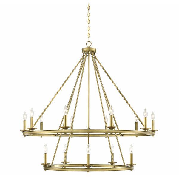 Poynor 15 Light Metal Dimmable Tiered Chandelier added by Anna Davidson