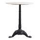 Round White Marble and Black Metal Bistro Side Table - World Market added by Averyl Yaco