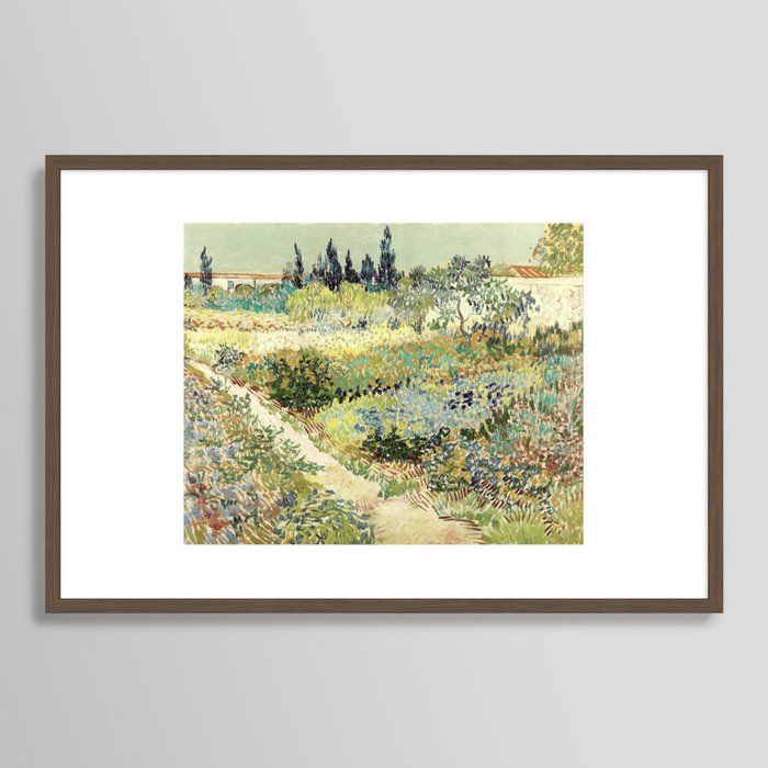 Vincent Van Gogh : Garden at Arles Framed Art Print by PureVintageLove added by Rachel Plymale