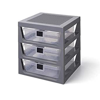 Room Copenhagen, Lego 3-Drawer Rack Storage System and Building Station with Baseplate Top – Store, Sort, and Organize Building Blocks and Other Small Toys – 13.6 x 12.76 x 15-Inches, Dark Grey added by Kelsey Abberger