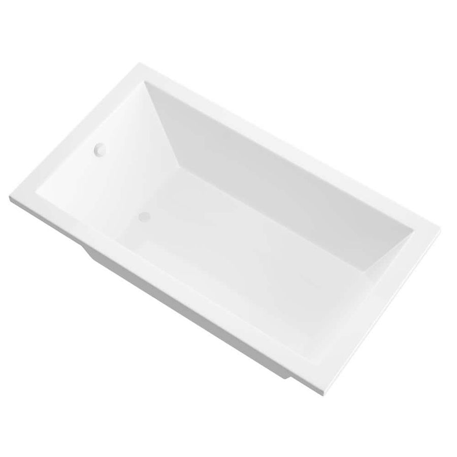 Universal Tubs Sapphire 72 in L x 32 in W Acrylic Reversible Drain Rectangular Bathtub in White HD3272VNS - The Home Depot added by Devin Breaux