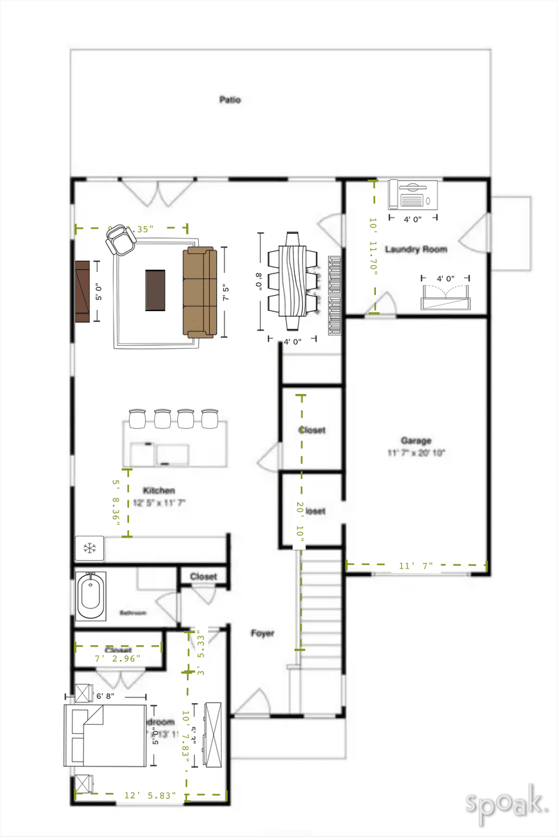 Two Story House Layout designed by Krystina Denos