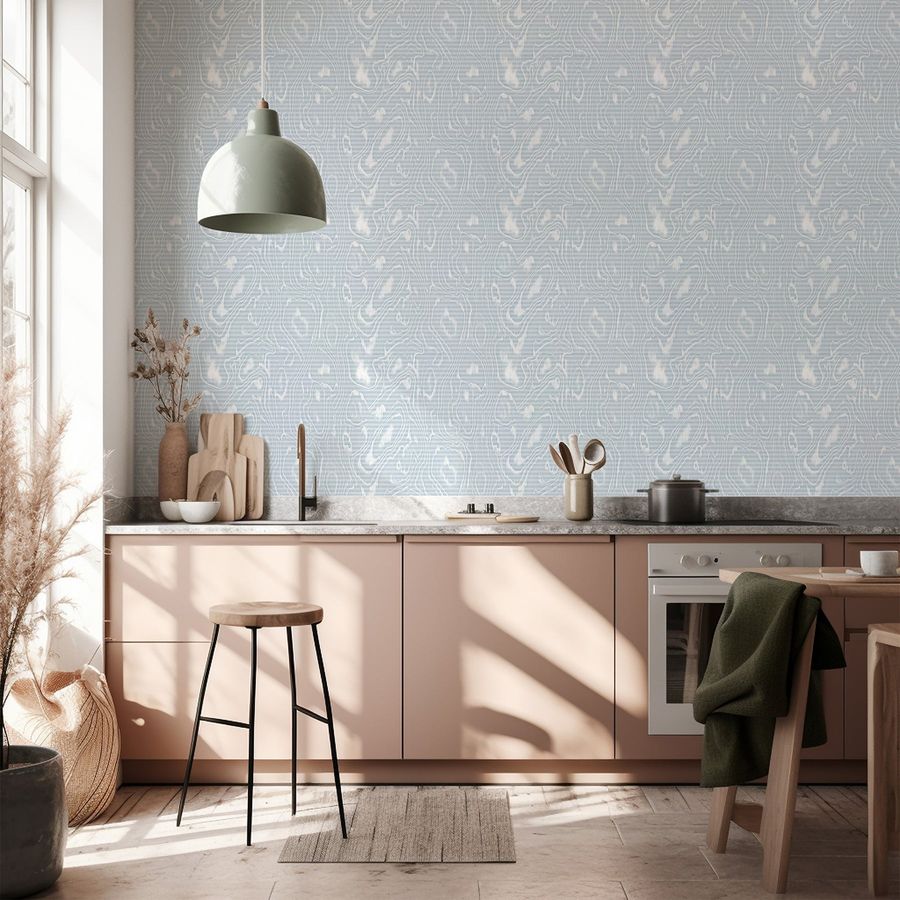 Burlwood - Blue Gray Wood Wallpaper 2'x10' Roll added by Kate Lynn Nemett