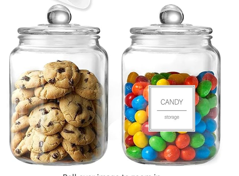 Large Glass Jars, Set of 2 added by KH Design Concepts