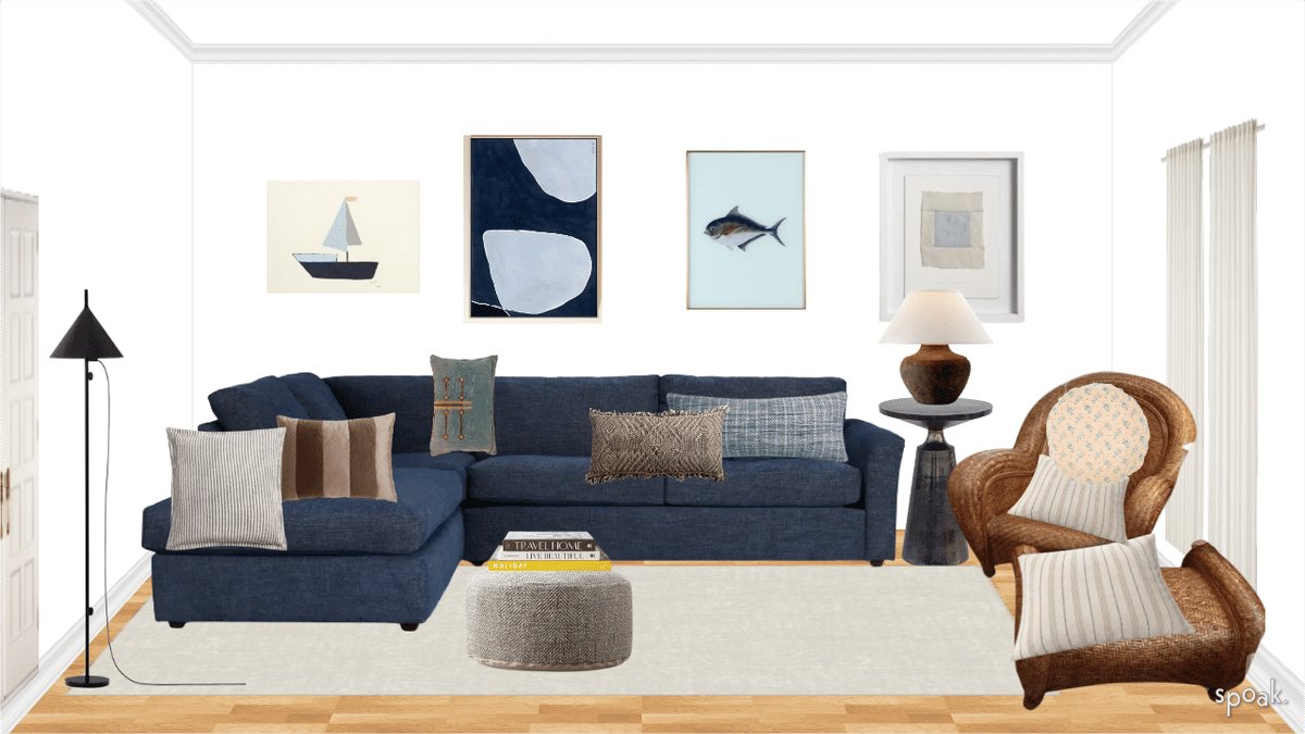 Kitchen + Living Room Inspo designed by Emma Harris
