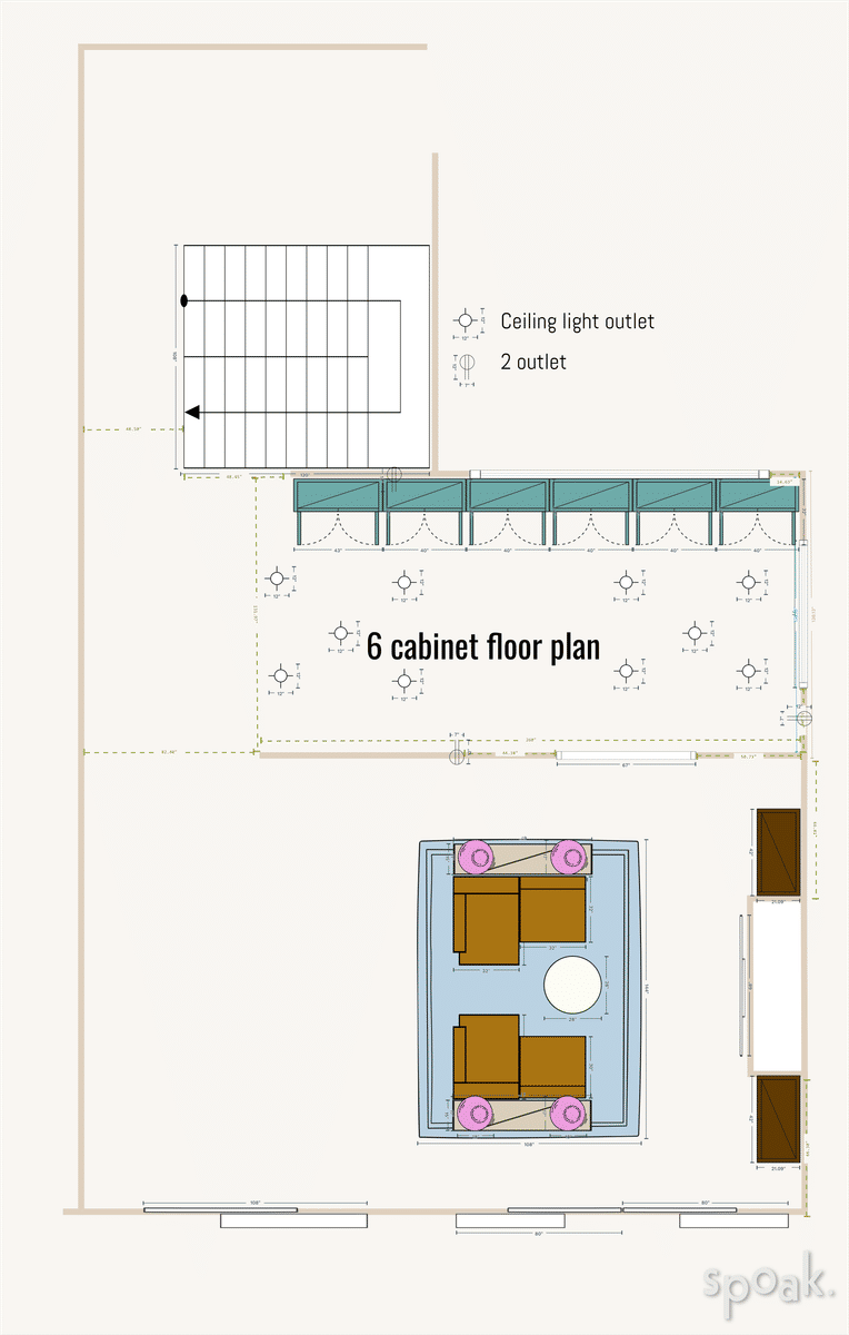 Living Room Plan designed by JESSICA FORTIER