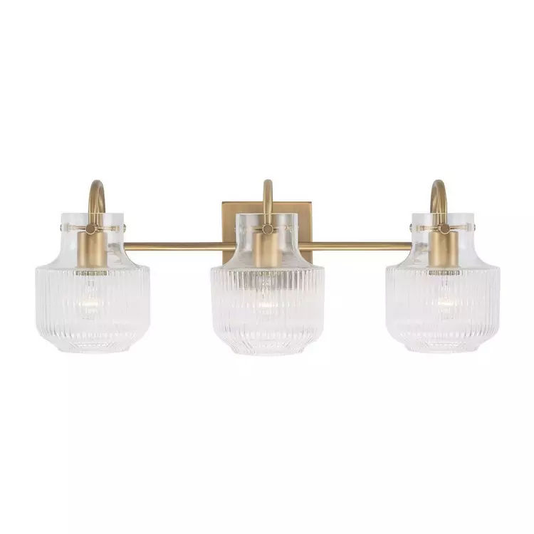 Fluted Tulip Vanity Light - 3 Light added by kelly perkinson