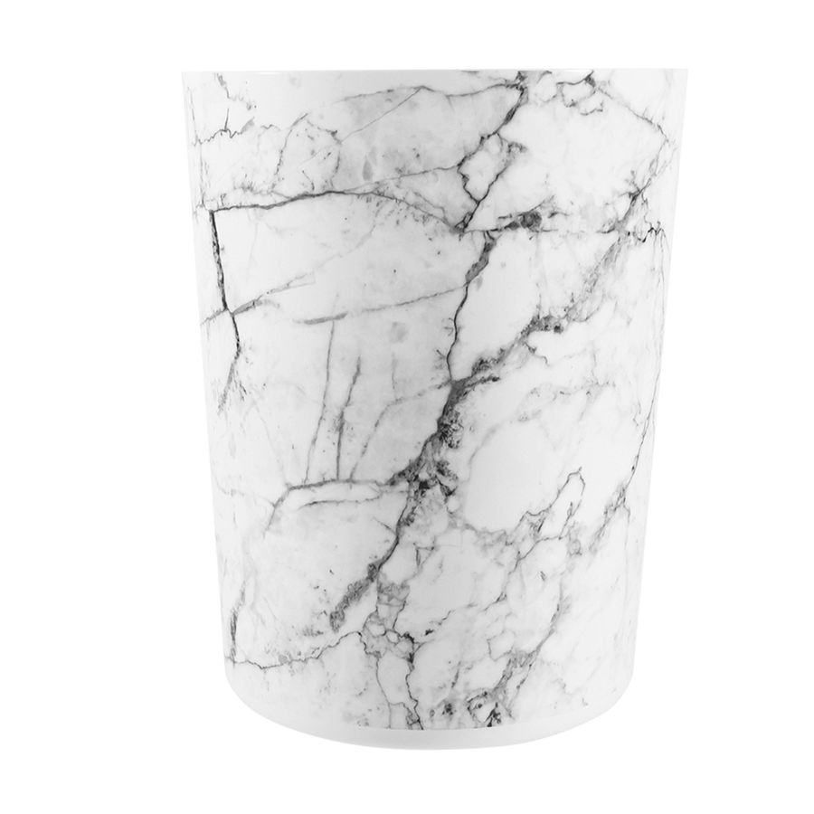 Mainstays 5 gal Plastic Office Trash Can, White Marble - Walmart.com added by Ashley Vipond