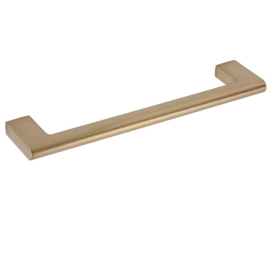 Sumner Street Home Hardware Vail 6 in. Center-to-Center Satin Brass Drawer Pull RL062555 - The Home Depot added by Stasia Reisfield