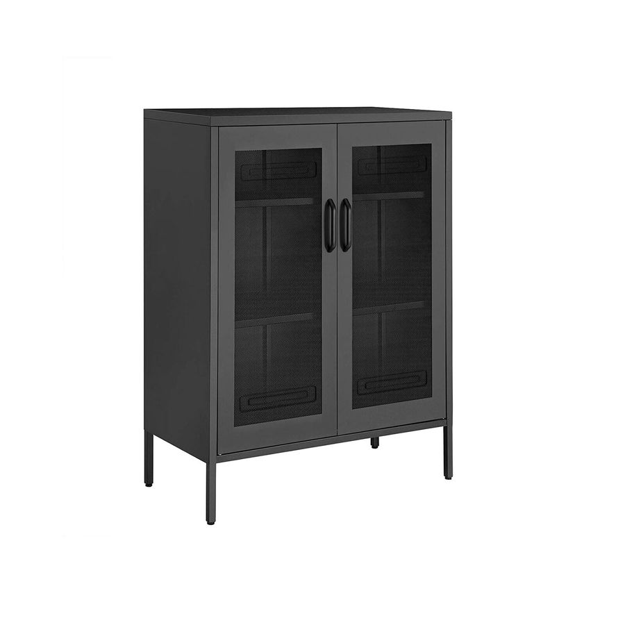 Versatile Metal Storage Cabinet with Mesh Doors Multipurpose Rack added by Audrey Canning
