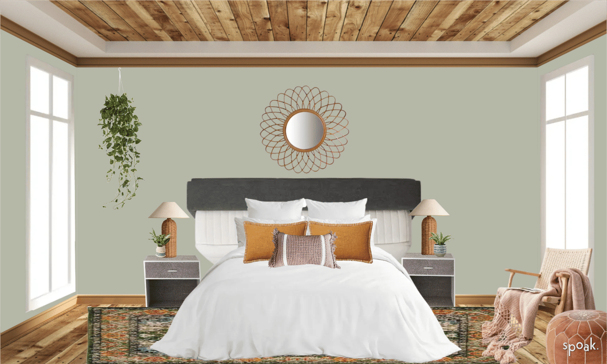 Gray Bedroom Inspiration designed by Christin McNeil