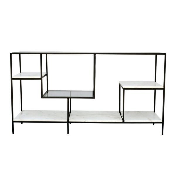 Arjune 29'' H x 54'' W Iron Geometric Bookcase added by Jessica Lim