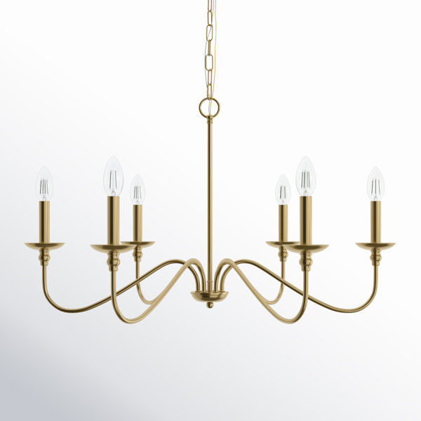 Ableton 6 Light Metal Dimmable Chandelier added by Madi Johnson