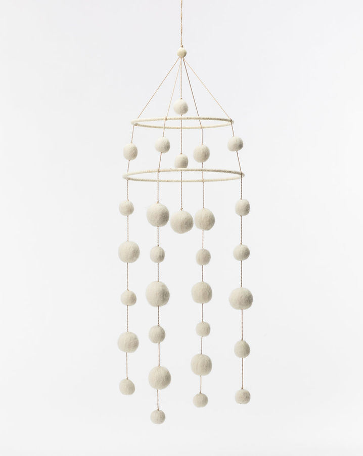 Cream Pom Pom Mobile added by Frances Pearce