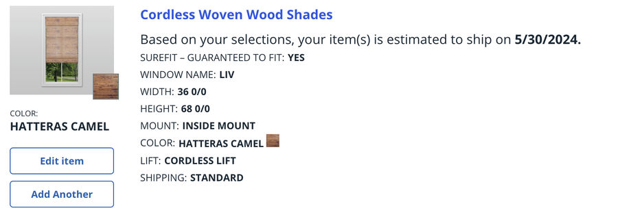 Premium Cordless 2 1/2 Inch Faux Wood Blinds added by Alexis Bourn-Lipsett