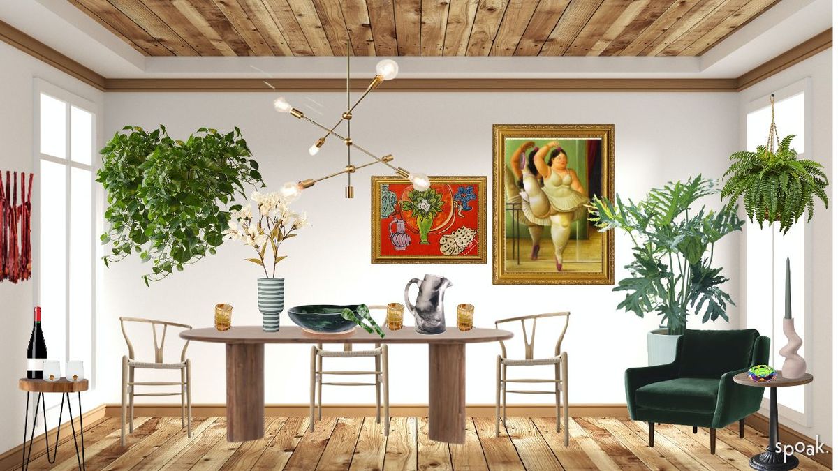 Green Dining Room Inspiration designed by Rxchel Abrahams
