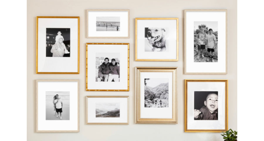 The Staggered Grid Gallery Wall | Framebridge added by Kate McKay Designs