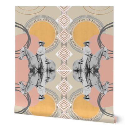 Rider Wallpaper | Spoonflower added by Natasha Ross