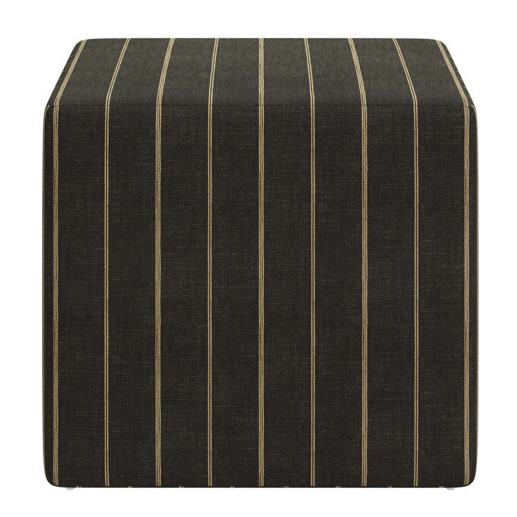 Era 21'' Wide Square Striped Cube Ottoman | AllModern added by Parker Home + Design