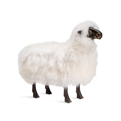 Interlude Home Phillippe Sheep Sculpture - Ivory added by Evie Leigh