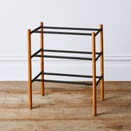 Yamazaki Home Expandable Shoe Rack, 2 Colors, Steel & Ash Wood  added by Rachel Long