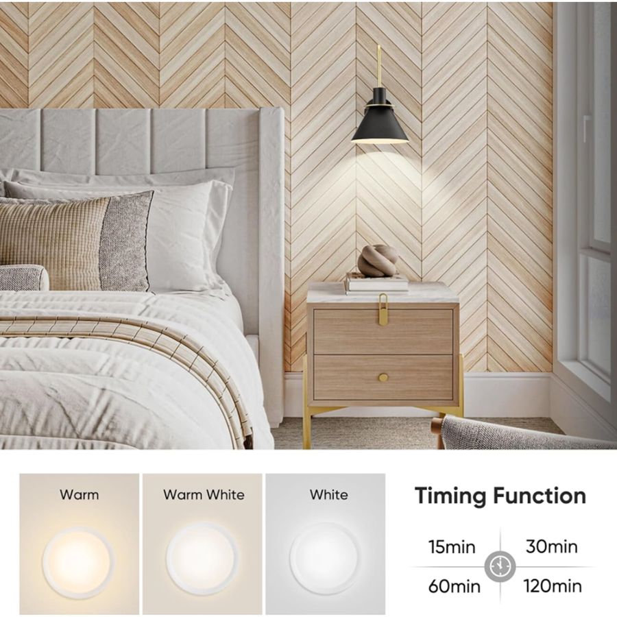NookNova 2 Pack Battery Operated Wall Sconces, Black Metal Industrial Wireless Wall Lights , Dimmable LED Battery Powered Wall Lamp Fixture with Remote Control for Bedroom, Living Room, Hallway - Walmart.com added by Lauren Elle Jones