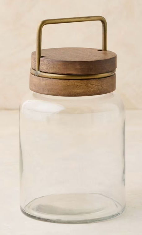 Wood with Antique Brass Canister added by Morgan Van Roekel