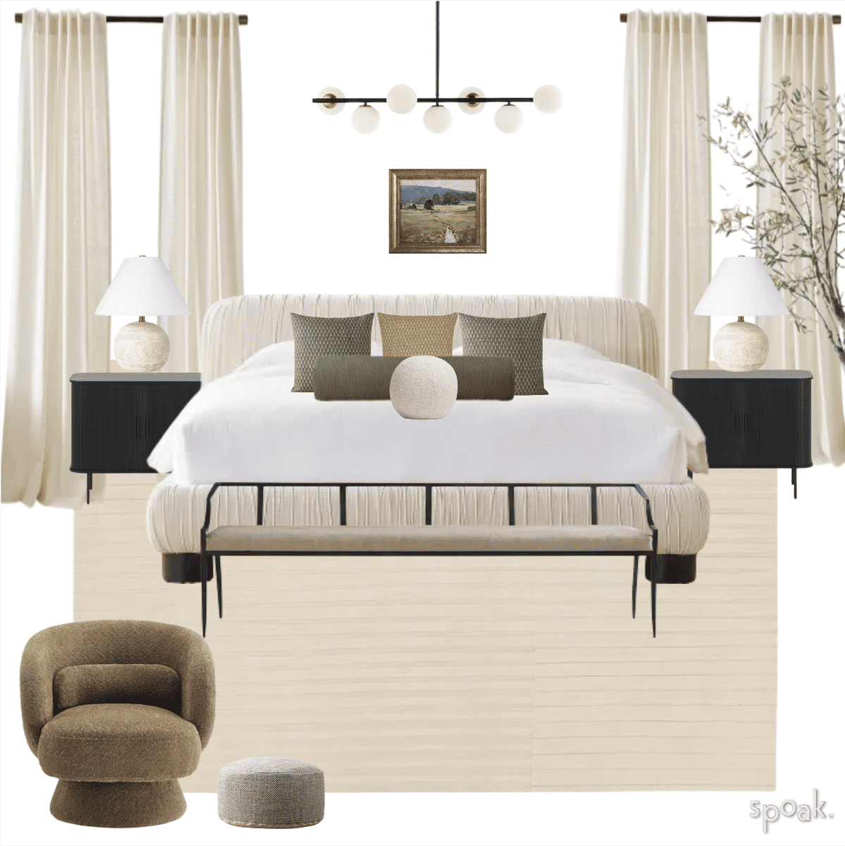 Japandi Kitchen + Living Room Ideas designed by Leydi Ortega