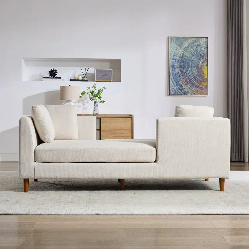 77.93" Upholstered Double-Sided Chaise Lounge added by Melanie Korn