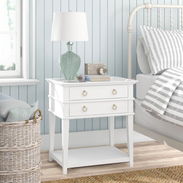 Grunwald 29.5'' Tall 2 - Drawer Nightstand in White added by Lindsay Whelan