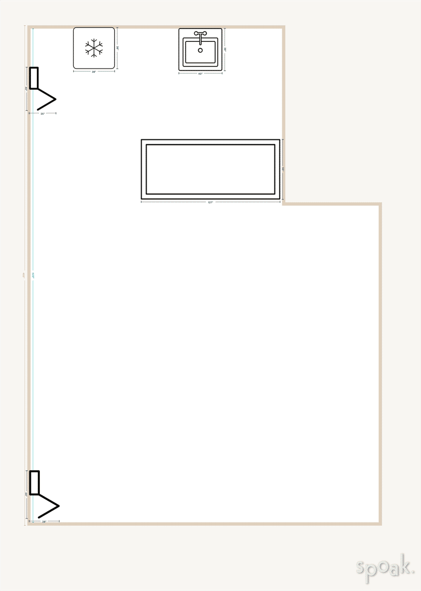 Kitchen Layout designed by Mariah Braasch