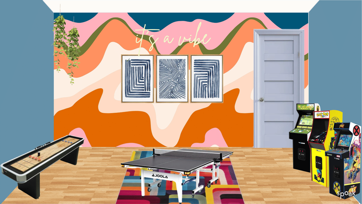 Game Room Inspo designed by Hannah McKernan