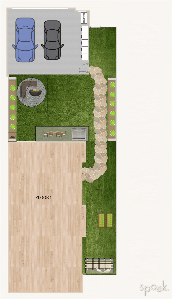 Outdoor Layout designed by Alyssa Son