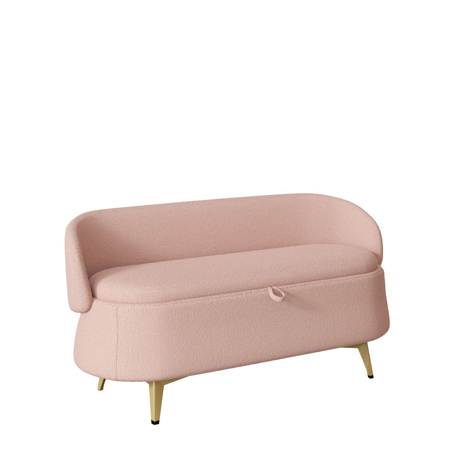 Nakota Polyester Blend Upholstered Storage Bench by Mercer 41 (26.4'' H X 50'' W X 22'' D) added by Lauren Meadows