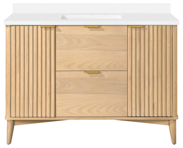OVE Decors Gabi Single Sink Bathroom Vanity, 48" - Midcentury - Bathroom Vanities And Sink Consoles - by OVE Decors | Houzz added by Timmi Hagen