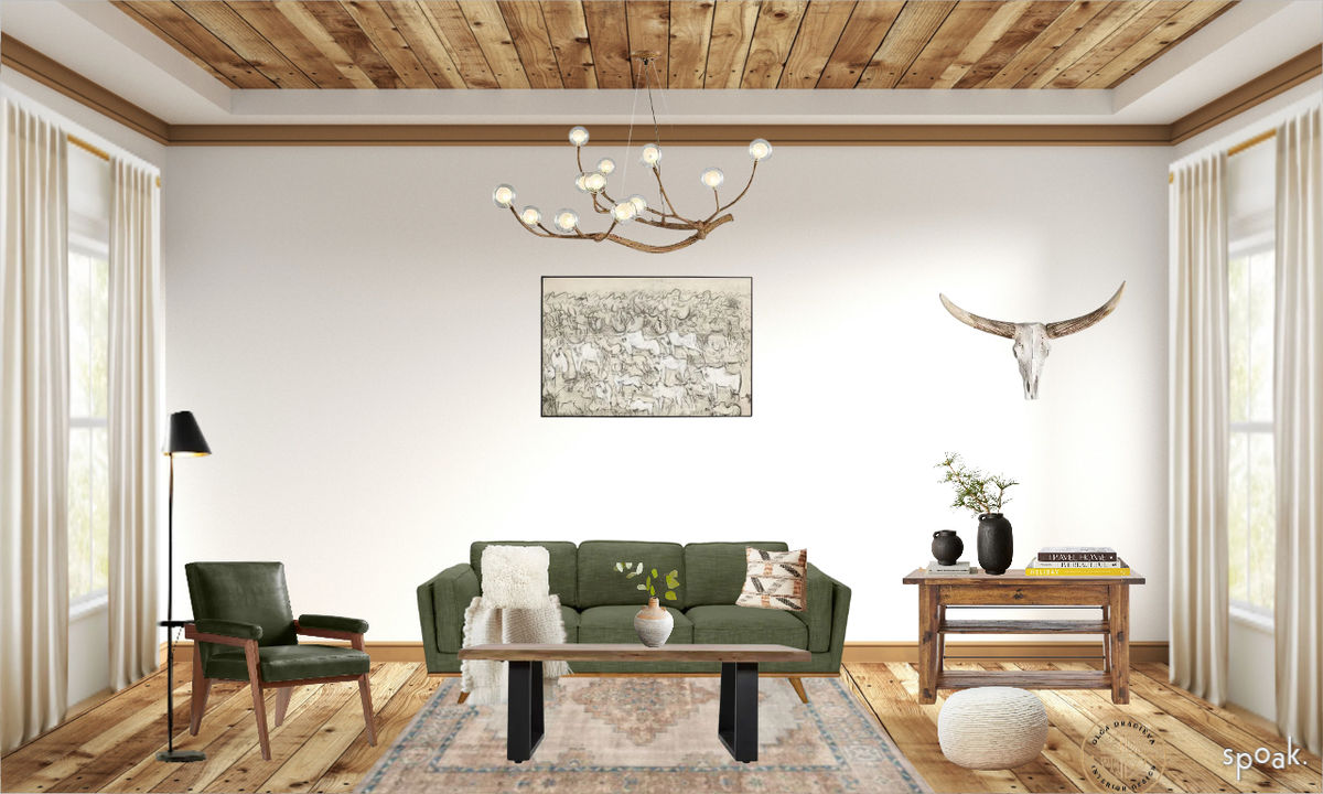 Kitchen + Living Room Inspo designed by Olga Dragieva