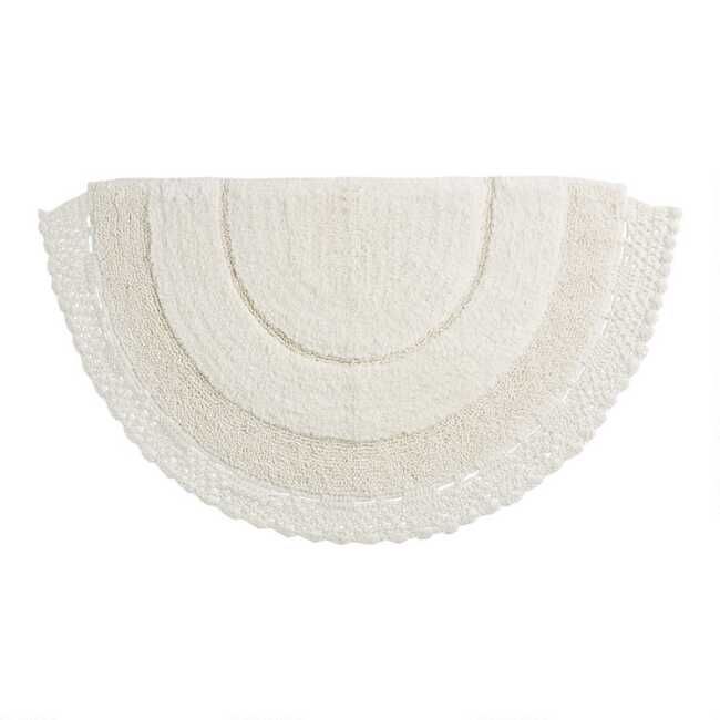 Half Circle Ivory Crocheted Bath Mat added by Shannon Harvey