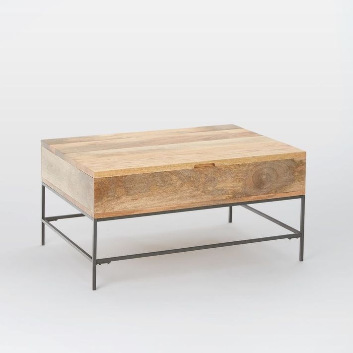 Buy online Industrial Storage Pop-Up Coffee Table now | West Elm Kuwait added by Adam A