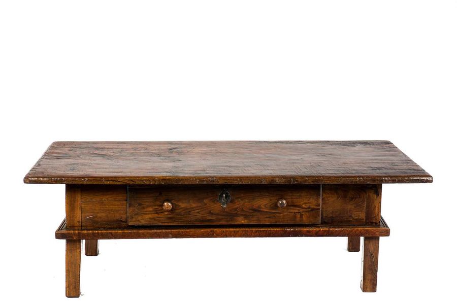 Antique Early 19th-Century Rustic Spanish Warm Brown Chestnut Coffee Table added by Chanel Jezek