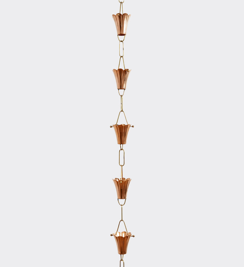 Fluted Flower Rain Chain added by Jasmyne Muir