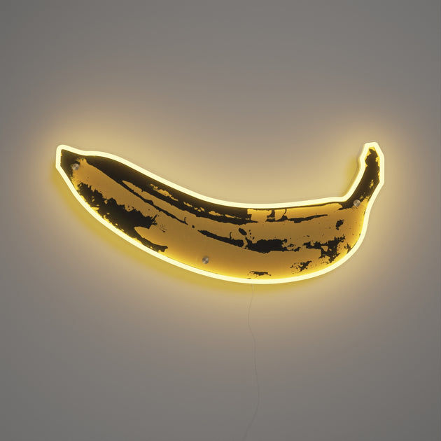 Banana by Andy Warhol - LED neon sign added by Melanie Thomas