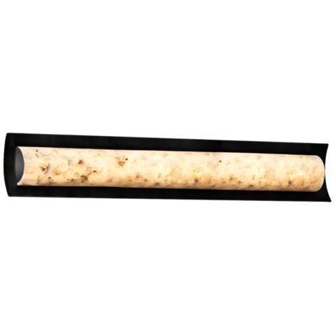 Alabaster Rocks! Lineate 30"W Matte Black LED Bath Light - #37E49 | Lamps Plus added by Karleigh Miller