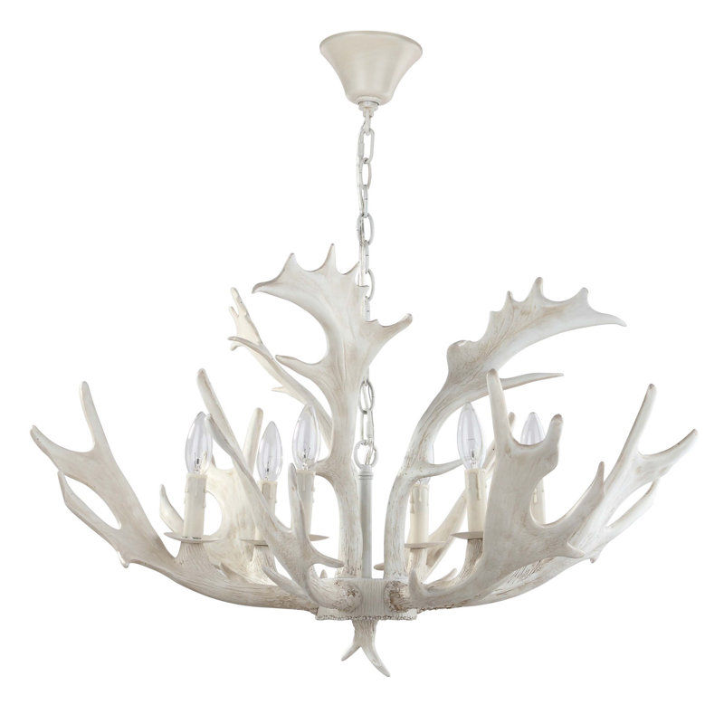 Loon Peak® Babbie 6 - Light Unique / Statement Classic Chandelier & Reviews | Wayfair added by Samantha Elizabeth