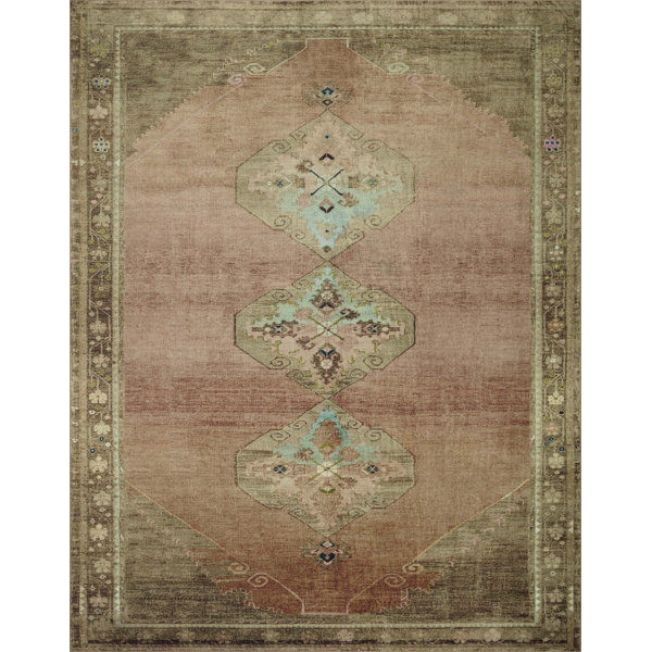 Magnolia Home By Joanna Gaines X Loloi Sinclair Machine Washable Clay / Tobacco Area Rug added by Katie Bussell