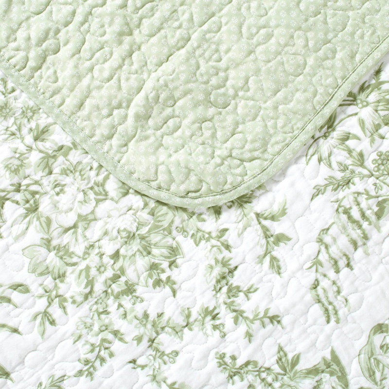 Laura Ashley Bedford Cotton Reversible Quilt Set added by Karina Bumatay