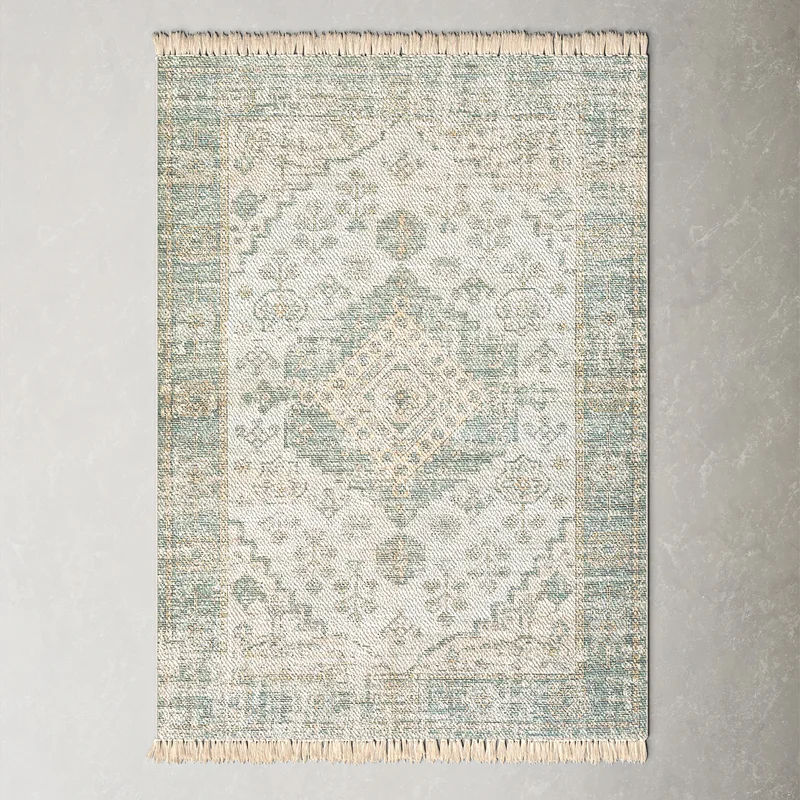 Tucson Sage/Dark Green/Lime/White Handwoven Area Rug added by Spoak Member