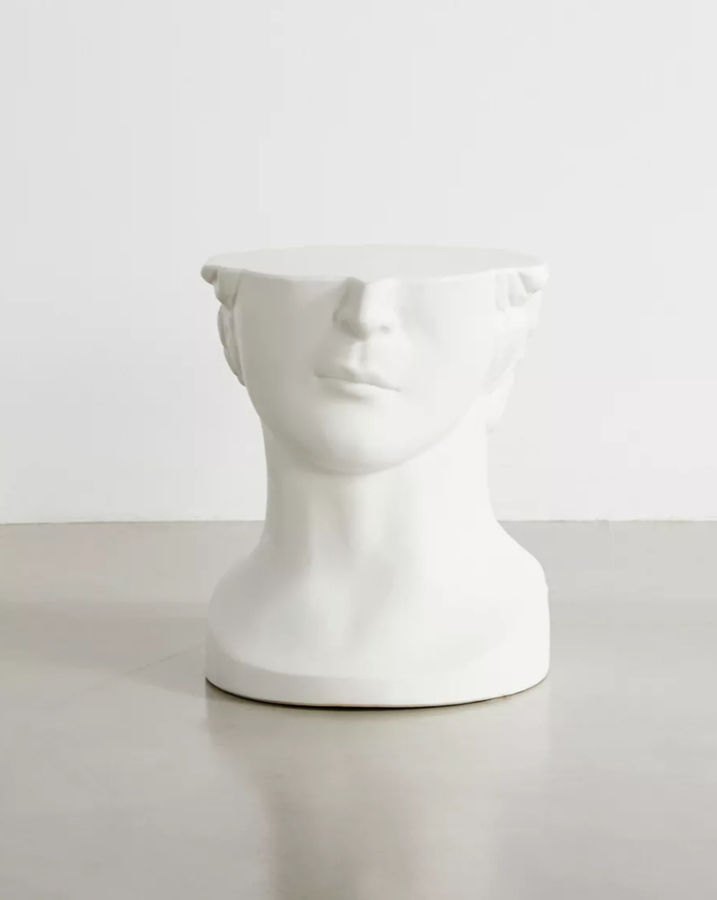 Bust ceramics side table added by Veronica Marin