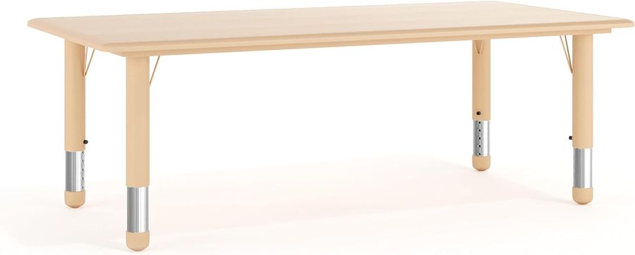 Flash Furniture Wren Adjustable Classroom Activity Table for School and Home, Rectangular Plastic Activity Table for Kids, 23.625" W x 47.25" L, Natural added by Katie Crum