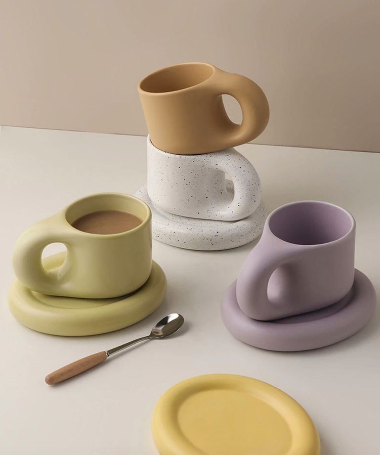 Nordic Style Thick Handle Coffee Mug added by Spoak 